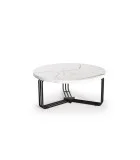 ANTICA COFFEE TABLE, TOP - WHITE MARBLE, FRAME - BLACK order